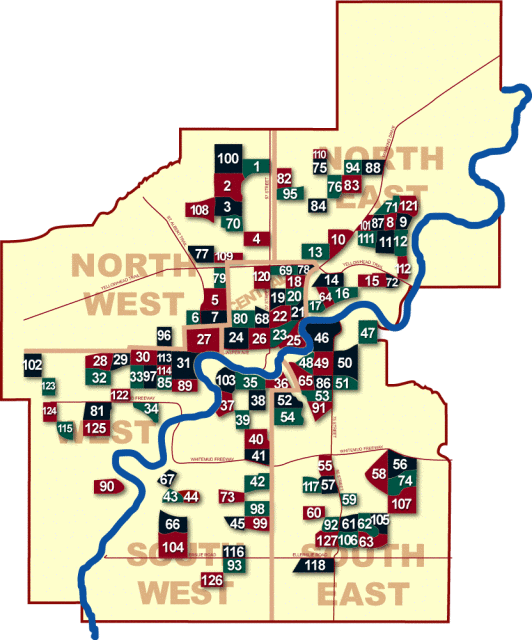 Northwest Northeast Central West Southwest Southeast